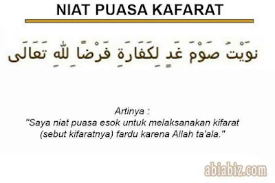 niat puasa kafarat kifarat
