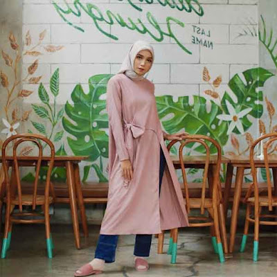 model kerudung segi empat 4