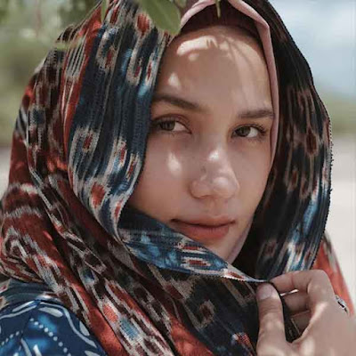 model kerudung wajah bulat 8