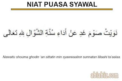 niat puasa syawal