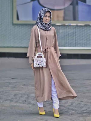 model kerudung motif bunga 1
