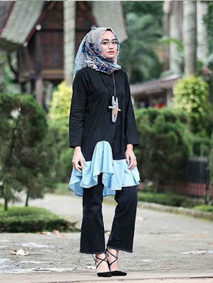 model kerudung motif bunga 3
