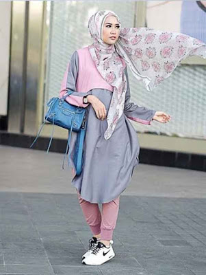 model kerudung motif bunga 5