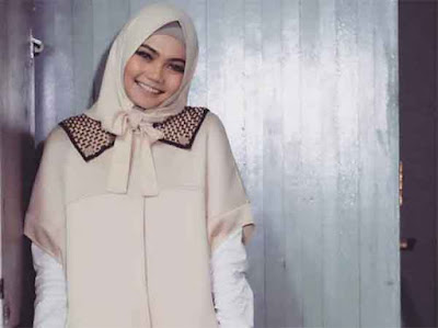 model kerudung untuk wajah lonjong 1