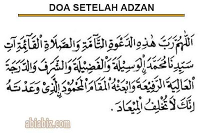 doa setelah adzan doa setelah adzan
