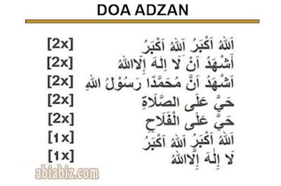 doa adzan doa adzan