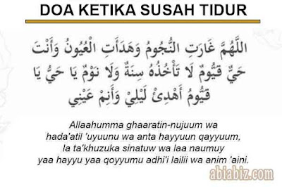 doa ketika susah tidur