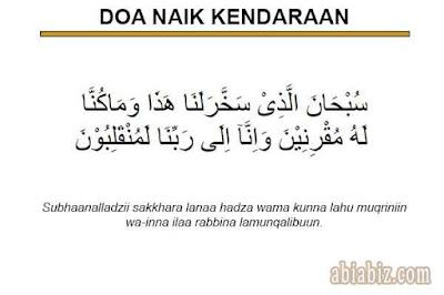 doa naik kendaraan doa naik kendaraan