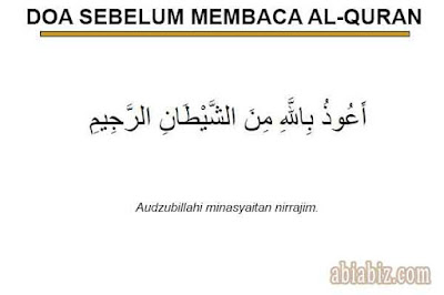 doa sebelum membaca alquran