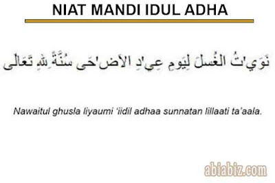 niat mandi idul adha