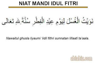 niat mandi idul fitri
