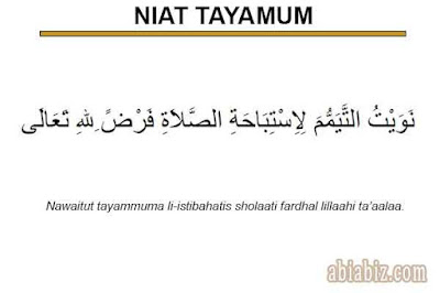 niat tayamum