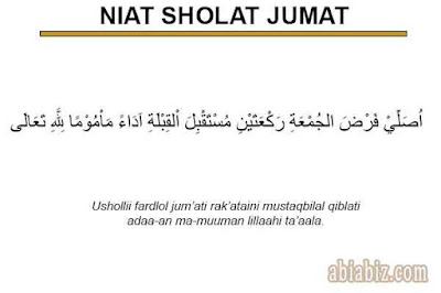 niat sholat jumat