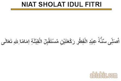 niat sholat idul fitri