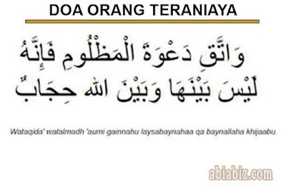 doa untuk orang yang teraniaya