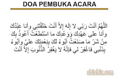 doa pembuka acara